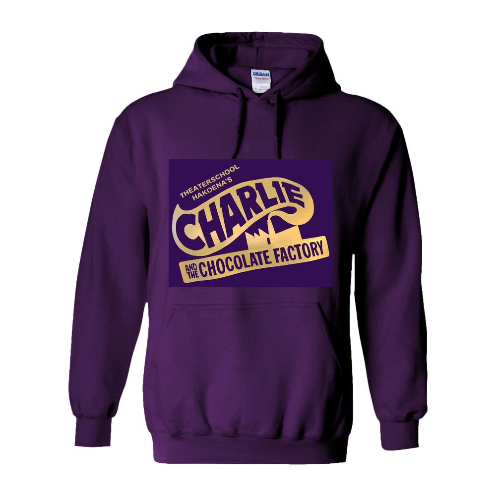 Hoodie Volwassenen Charlie - paars of zwart