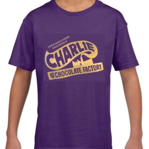 T-shirt Kids Charlie - paars of zwart