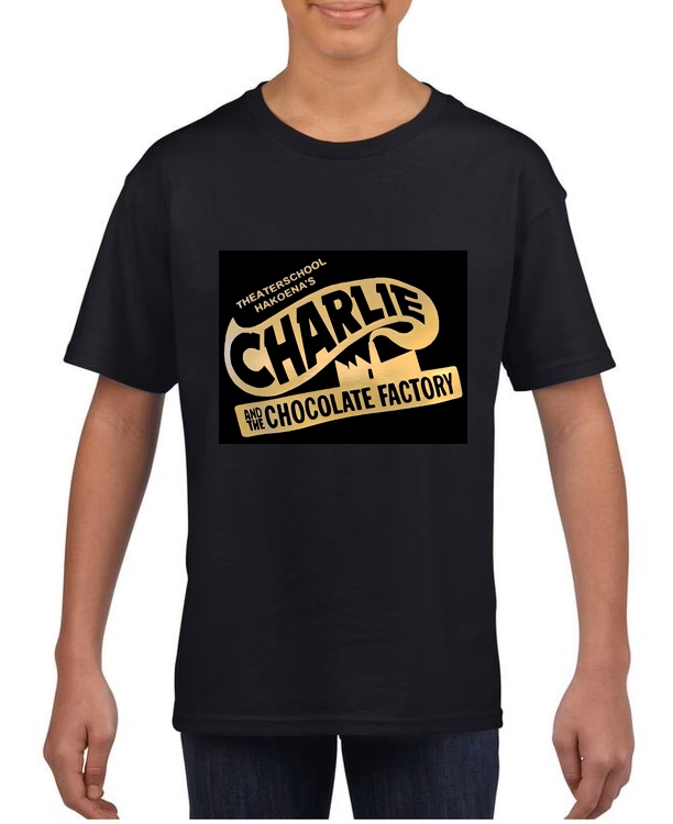 T-shirt Kids Charlie - paars of zwart - Afbeelding 3